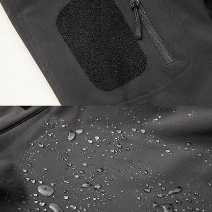 Mens Softshell Fleece Waterproof Jacket And Pants Set For Outdoor Activities 1