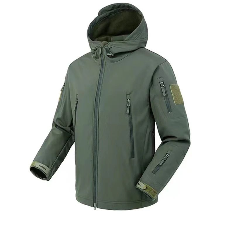Mens Softshell Fleece Waterproof Jacket And Pants Set For Outdoor Activities 9