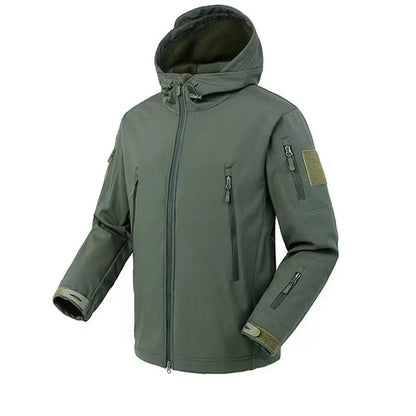 Mens Softshell Fleece Waterproof Jacket And Pants Set For Outdoor Activities 9