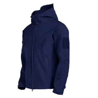 Mens Softshell Fleece Waterproof Jacket And Pants Set For Outdoor Activities 6