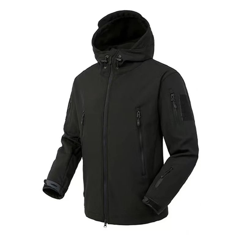 Mens Softshell Fleece Waterproof Jacket And Pants Set For Outdoor Activities 7