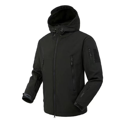 Mens Softshell Fleece Waterproof Jacket And Pants Set For Outdoor Activities 7