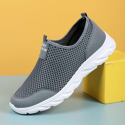 Lightweight Mens Casual SlipOn Sneakers Breathable Outdoor Walking Shoes 1