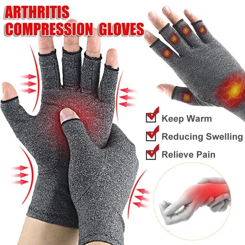 Fingerless Compression Gloves for Pain Relief and Hand Support