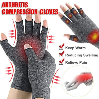 Fingerless Compression Gloves for Pain Relief and Hand Support
