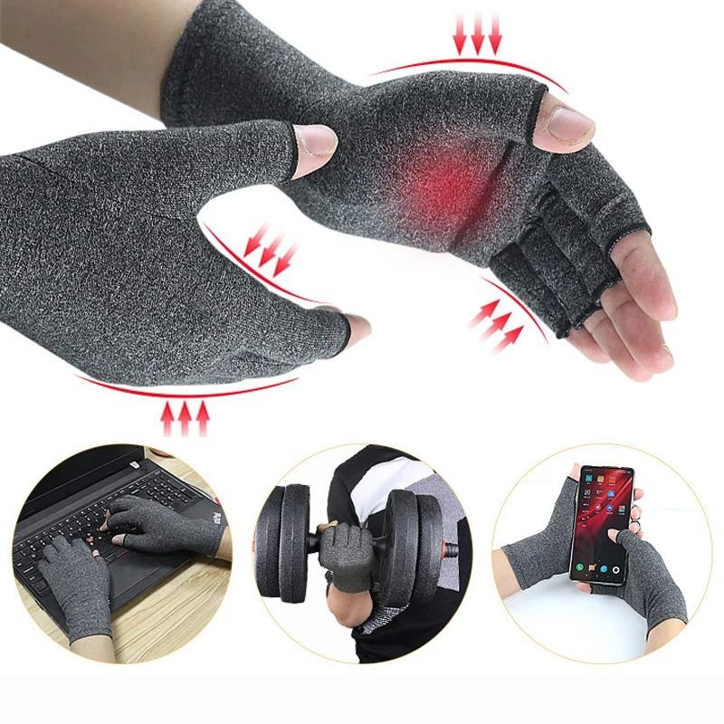 Fingerless Compression Gloves For Pain Relief And Hand Support 2