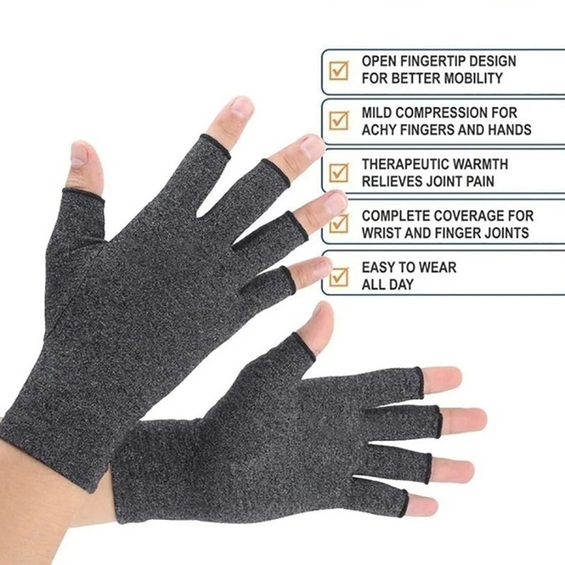 Fingerless Compression Gloves For Pain Relief And Hand Support 3