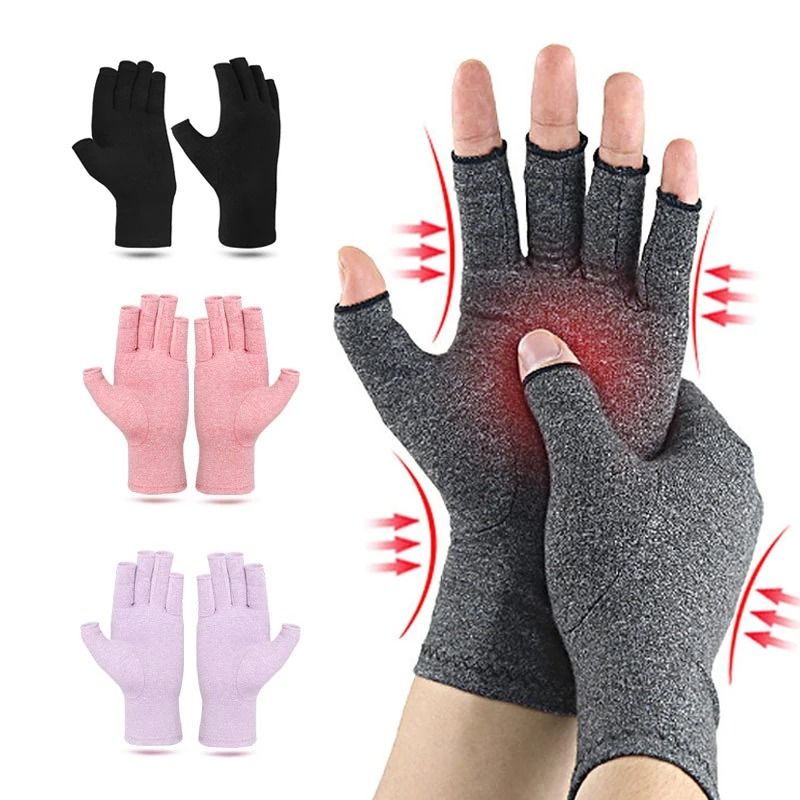 Fingerless Compression Gloves For Pain Relief And Hand Support 5