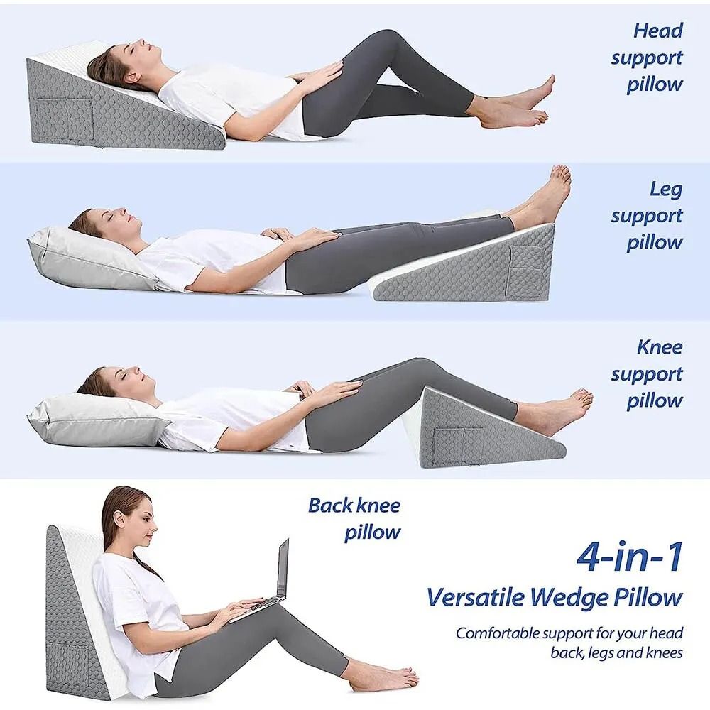 Wedge Pillow For Sleeping With Air Layer Foam  Acid Reflux  PostSurgery Support 3
