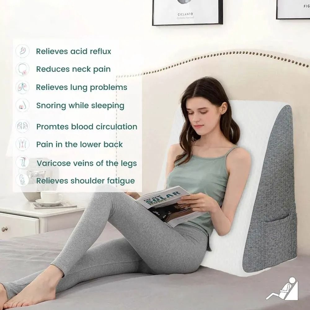 Wedge Pillow For Sleeping With Air Layer Foam  Acid Reflux  PostSurgery Support 4
