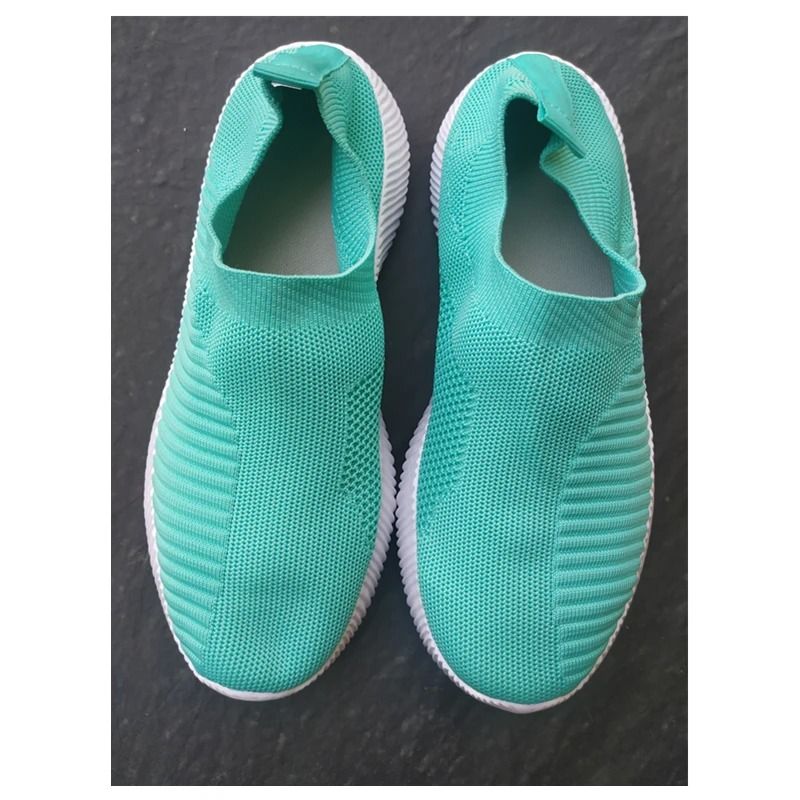 Women Vulcanized Shoes Casual Slip On Flats Plus Size 11
