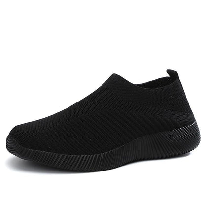 Women Vulcanized Shoes Casual Slip On Flats Plus Size 6