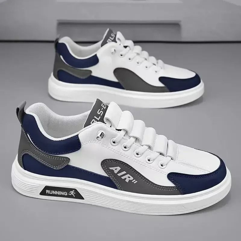 Trend 2025 New Mens Leather Casual Low Top Running Shoes 6