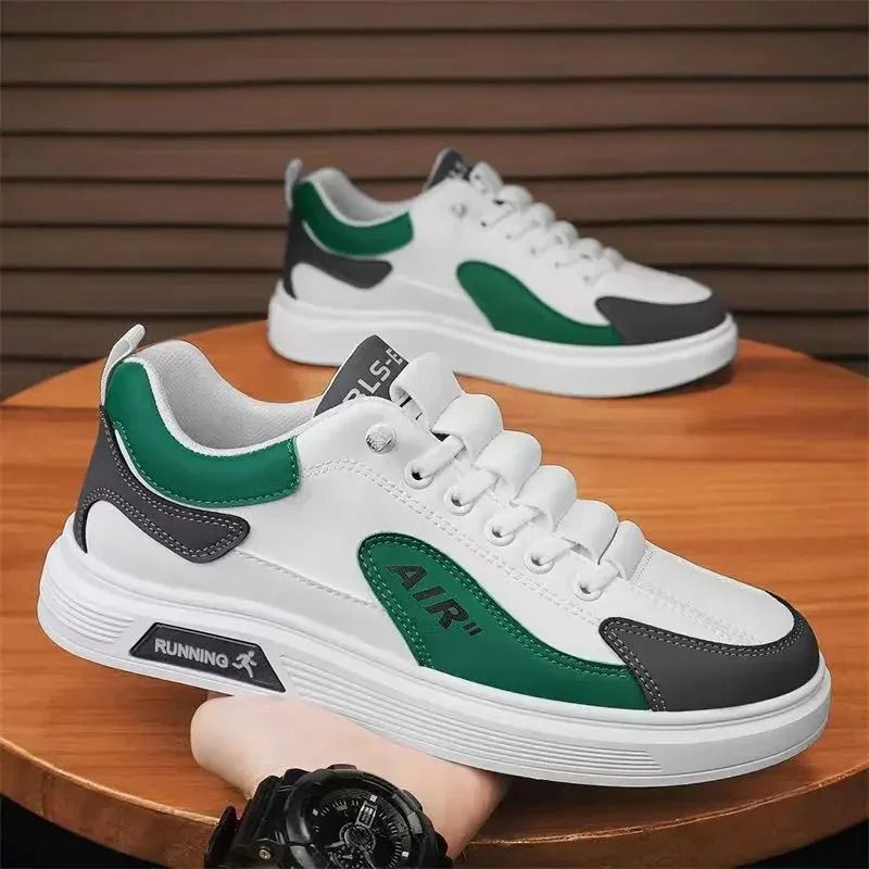 Trend 2025 New Mens Leather Casual Low Top Running Shoes 7