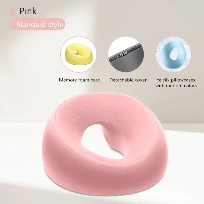Face Down Pillow Memory Foam Desk Nap And Massage Headrest 9