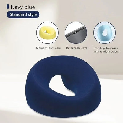 Face Down Pillow Memory Foam Desk Nap And Massage Headrest 7