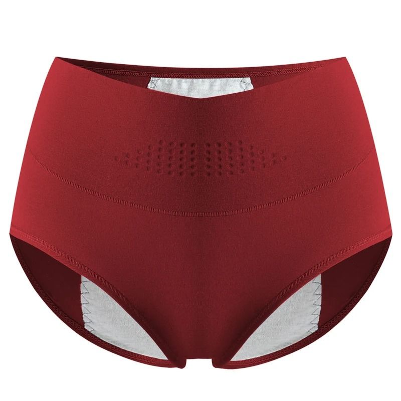 High Waist Leak Proof Cotton Period Panties Plus Size Women Briefs 6