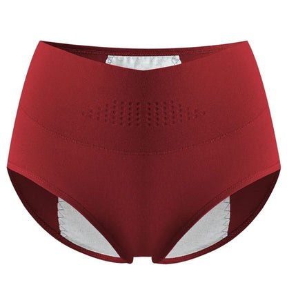 High Waist Leak Proof Cotton Period Panties Plus Size Women Briefs 6
