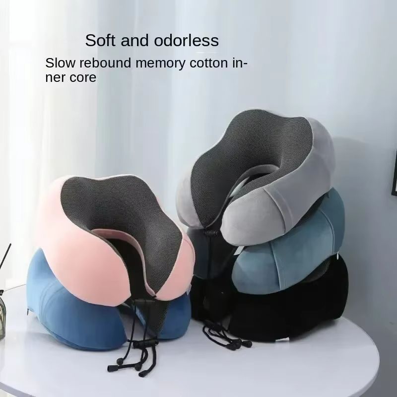 Travel Memory Foam Neck Pillow  UShaped Comfort For Airplanes Cars  Office Naps 1