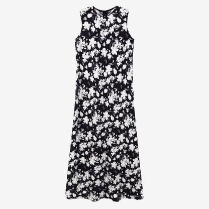Spring Summer Satin Maxi Dress With Knitted Top  Elegant 2Piece Set For Women 13