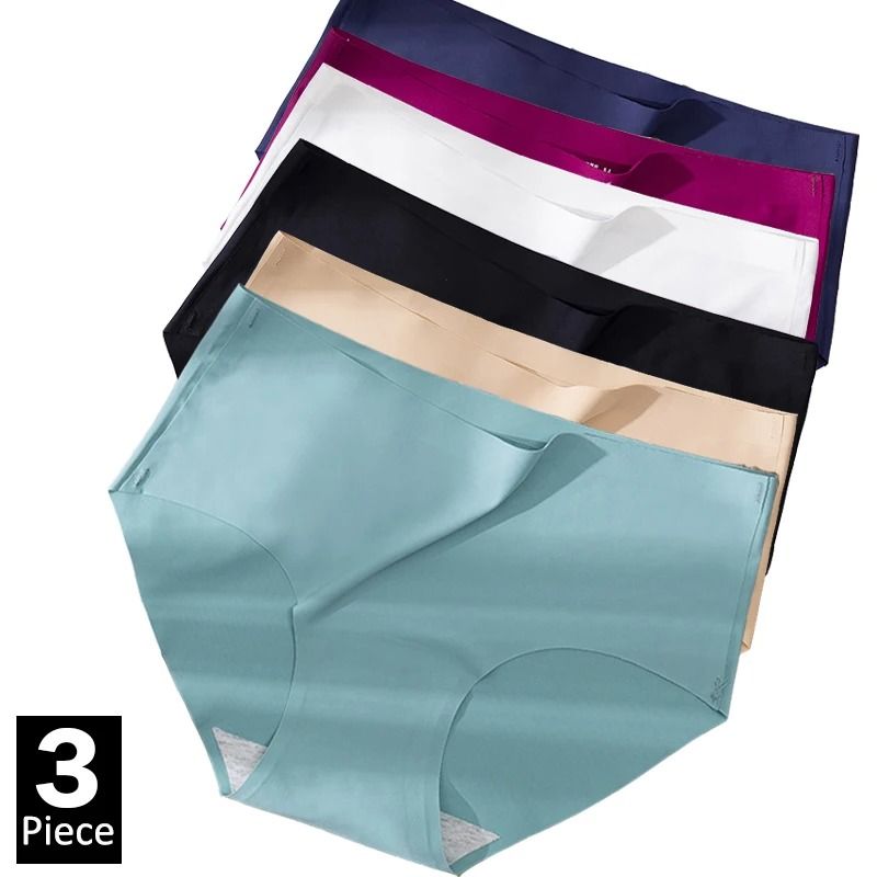 Ice Silk Seamless Plus Size Womens Underwear Soft Breathable Invisible Comfort