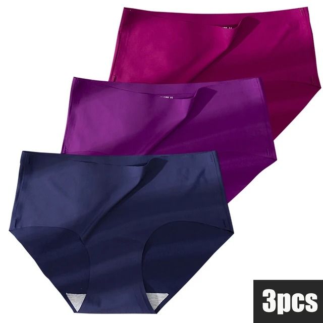 Ice Silk Seamless Plus Size Womens Underwear Soft Breathable Invisible Comfort 9