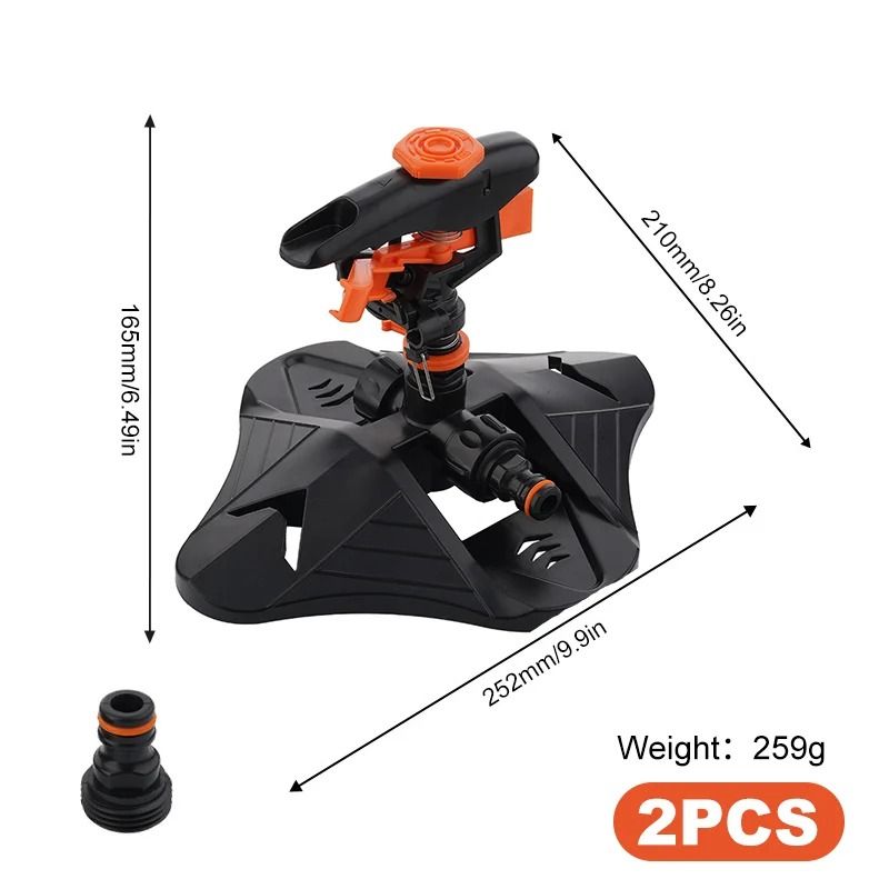 Automatic 360 Rotating Garden Sprinkler With Adjustable Coverage 7
