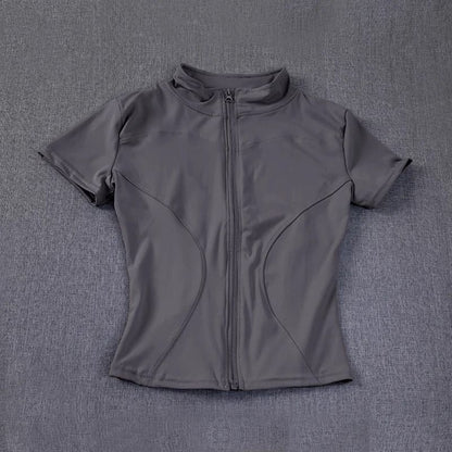 WaistSlimming Zip Up Top For Women Lightweight And Quick Dry 4