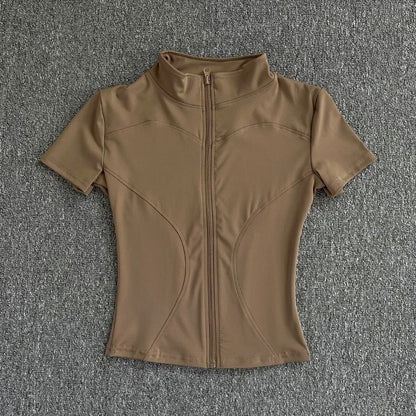 WaistSlimming Zip Up Top For Women Lightweight And Quick Dry 8