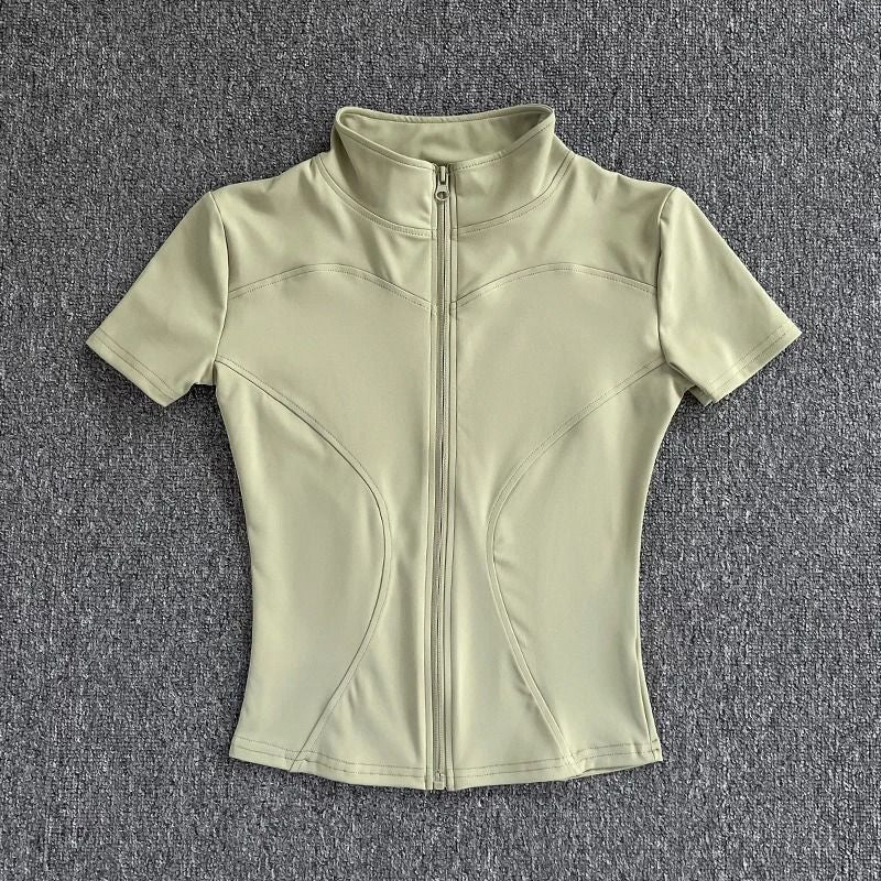 WaistSlimming Zip Up Top For Women Lightweight And Quick Dry 14