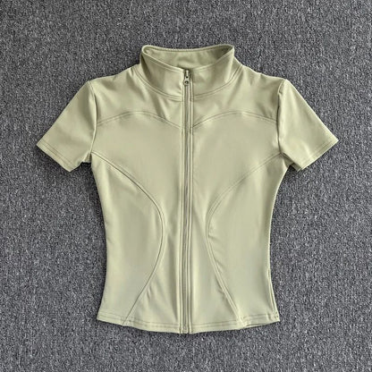 WaistSlimming Zip Up Top For Women Lightweight And Quick Dry 14