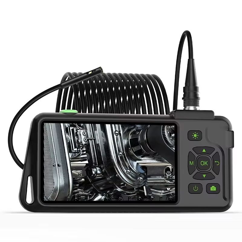 5-Inch IPS Screen Industrial Endoscope Camera – HD 1080P Autofocus Borescope with Waterproof Lens Options