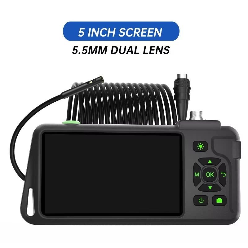 5Inch IPS Screen Industrial Endoscope Camera  HD 1080P Autofocus Borescope With Waterproof Lens Opt 10