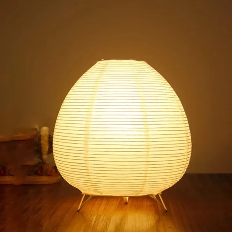 Japanese Lantern LED Table Lamp  Rice Paper Bedside Light For Living Room Bedroom Or Study 1
