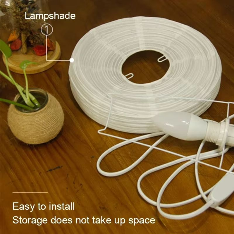 Japanese Lantern LED Table Lamp  Rice Paper Bedside Light For Living Room Bedroom Or Study 4