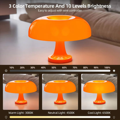Classic Mushroom Table Lamp  Modern Bauhaus Bedside Light  Danish Designer Decorative Lamp 3