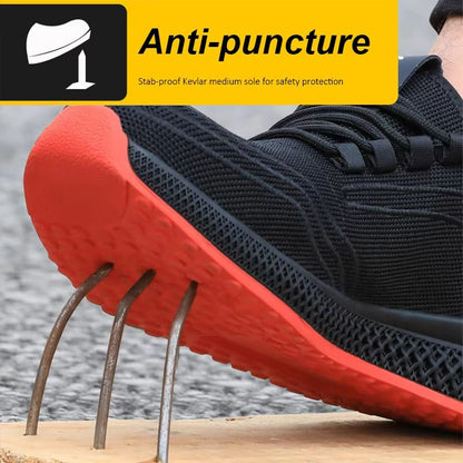 Breathable Steel Toe Work Shoes  Lightweight PunctureProof Safety Sneakers For Men  Women 3