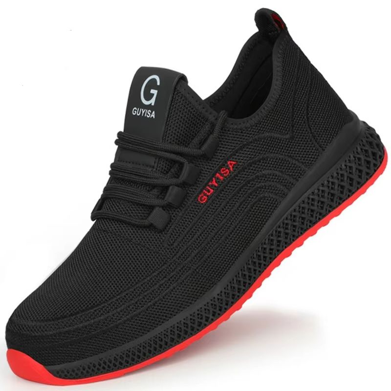Breathable Steel Toe Work Shoes  Lightweight PunctureProof Safety Sneakers For Men  Women 6