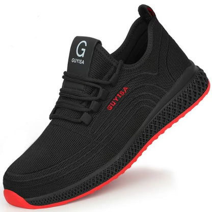 Breathable Steel Toe Work Shoes  Lightweight PunctureProof Safety Sneakers For Men  Women 6