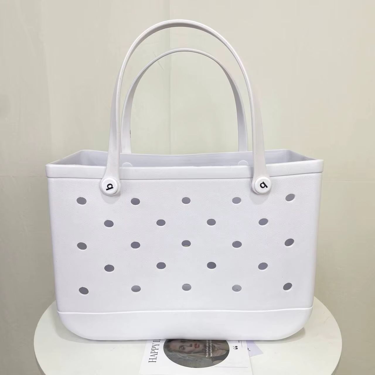 Extra Large Waterproof Beach Tote Bag  Durable EVA Rubber Picnic Travel And Shopping Storage Handba 14