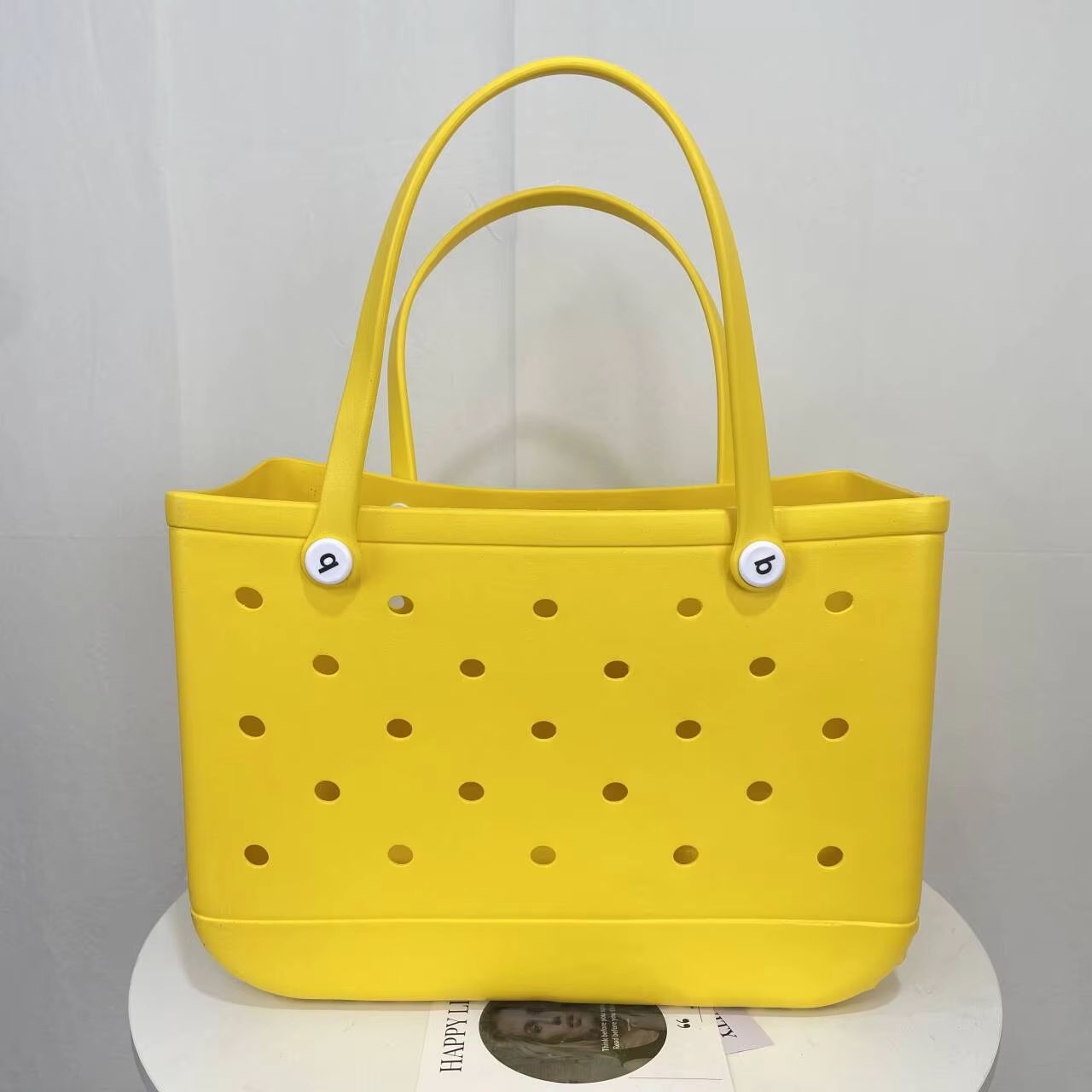 Extra Large Waterproof Beach Tote Bag  Durable EVA Rubber Picnic Travel And Shopping Storage Handba 18