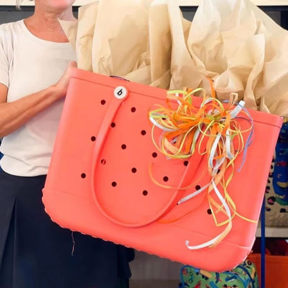 Extra Large Waterproof Beach Tote Bag  Durable EVA Rubber Picnic Travel And Shopping Storage Handba 5