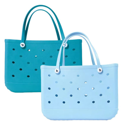 Extra Large Waterproof Beach Tote Bag  Durable EVA Rubber Picnic Travel And Shopping Storage Handba 22