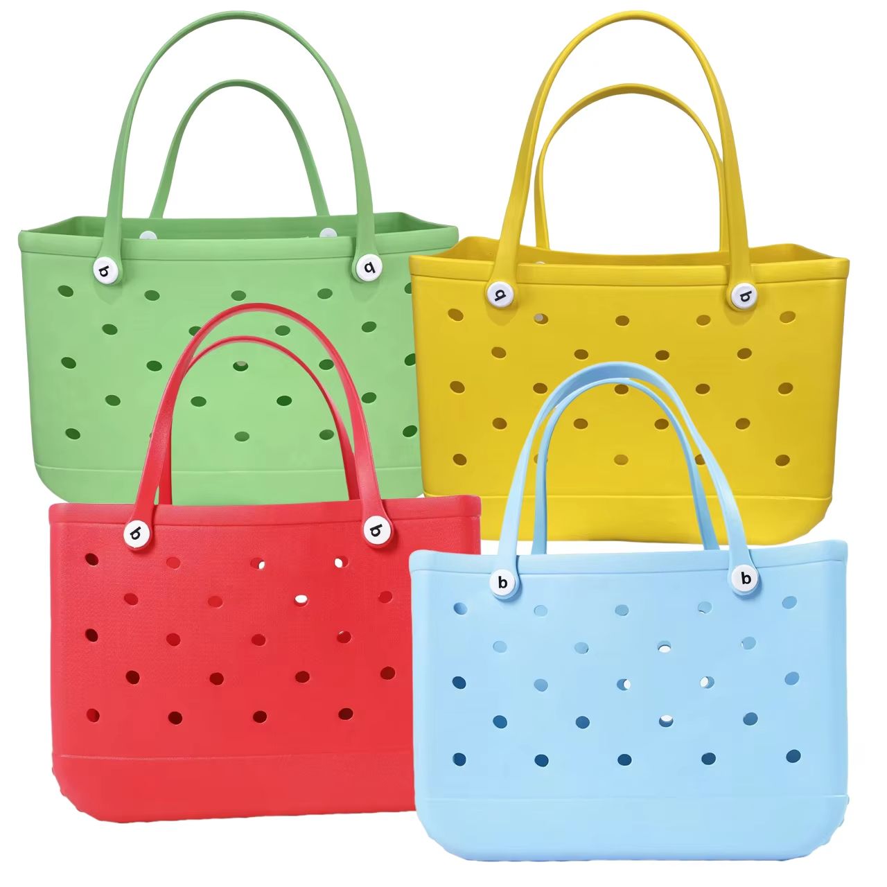 Extra Large Waterproof Beach Tote Bag  Durable EVA Rubber Picnic Travel And Shopping Storage Handba 25