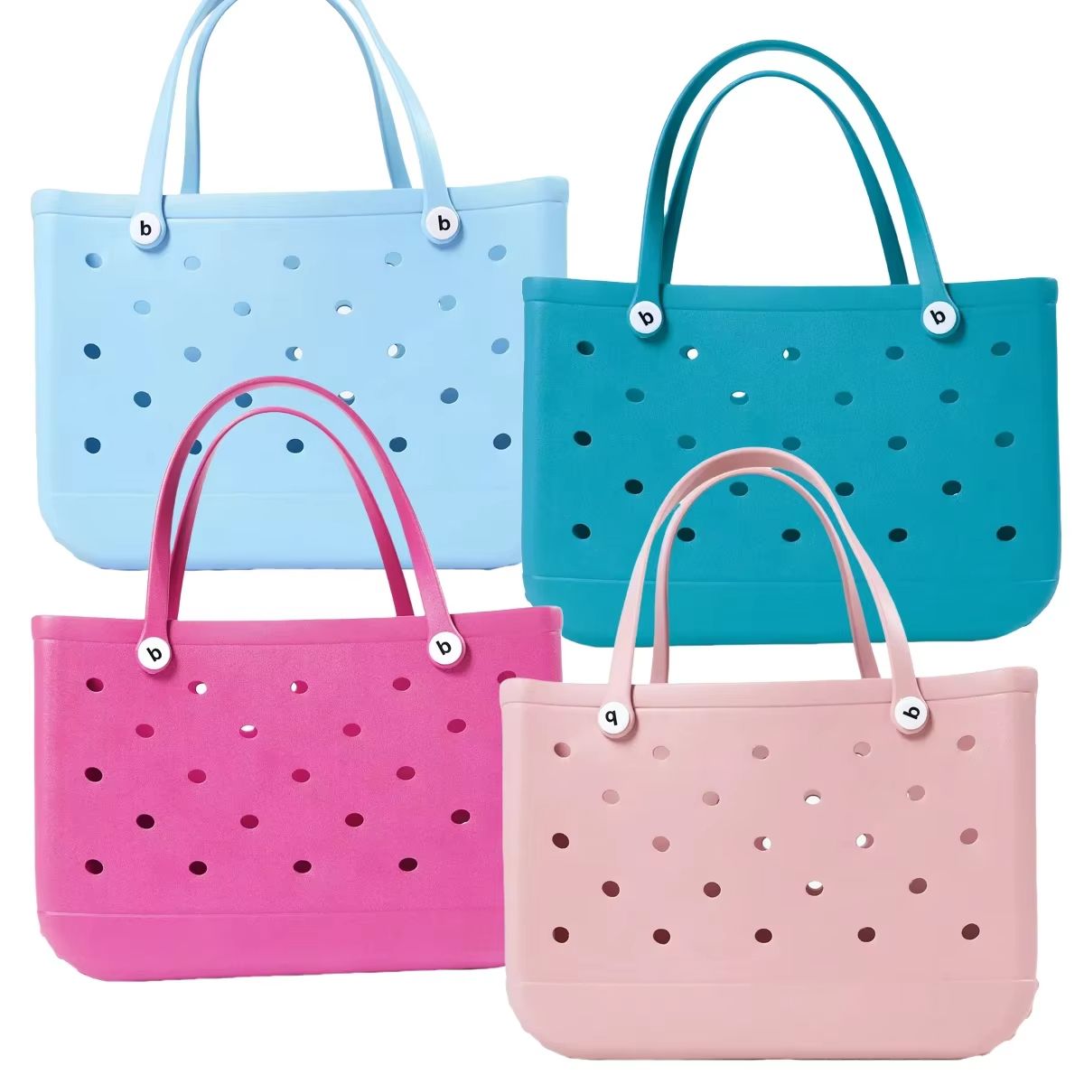 Extra Large Waterproof Beach Tote Bag  Durable EVA Rubber Picnic Travel And Shopping Storage Handba 26