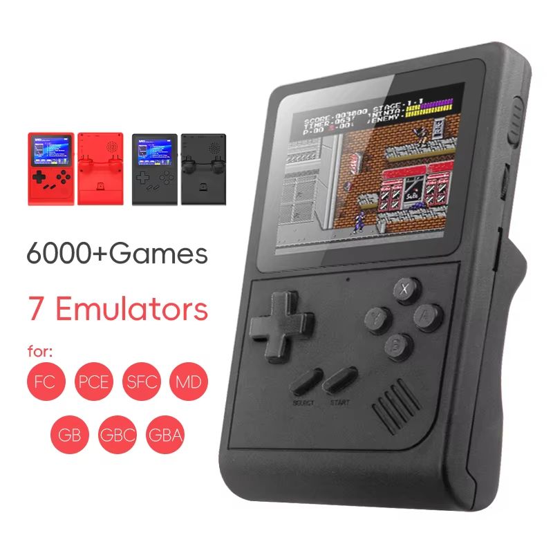 Portable Retro Handheld Game Console – Mini Video Gaming System with NES, SNES, GBA, and Game Boy Emulator Support