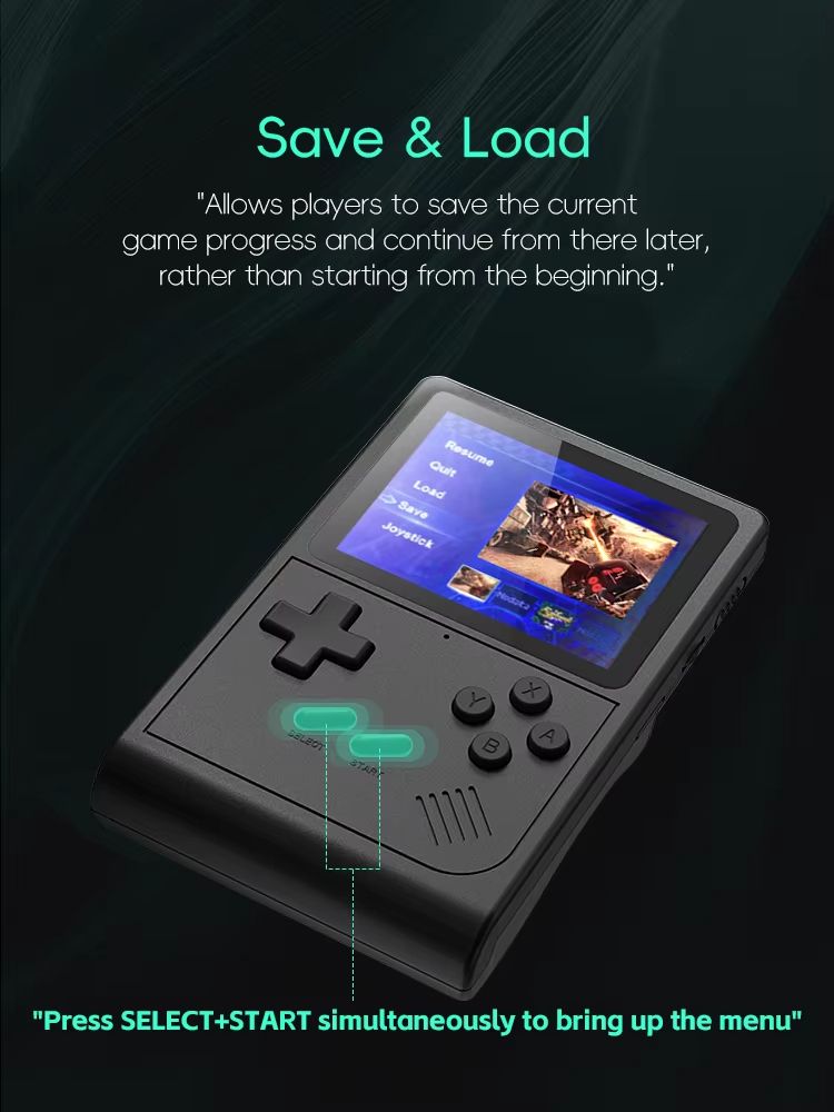 Portable Retro Handheld Game Console  Mini Video Gaming System With NES SNES GBA And Game Boy Emula 2