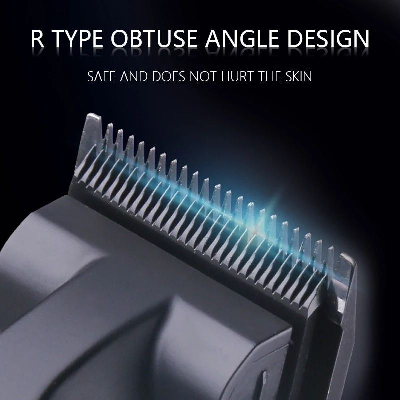 Professional Mens Hair Clipper Kit Rechargeable Electric Trimmer And Shaver 3
