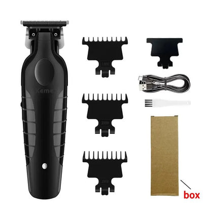 Professional Mens Hair Clipper Kit Rechargeable Electric Trimmer And Shaver 8
