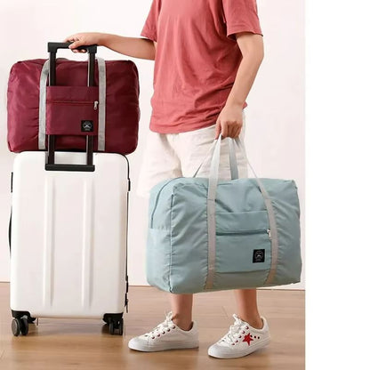 2Pack Foldable Travel Duffel Bag  Lightweight CarryOn Weekender Overnight Gym And Hospital Tote For 1